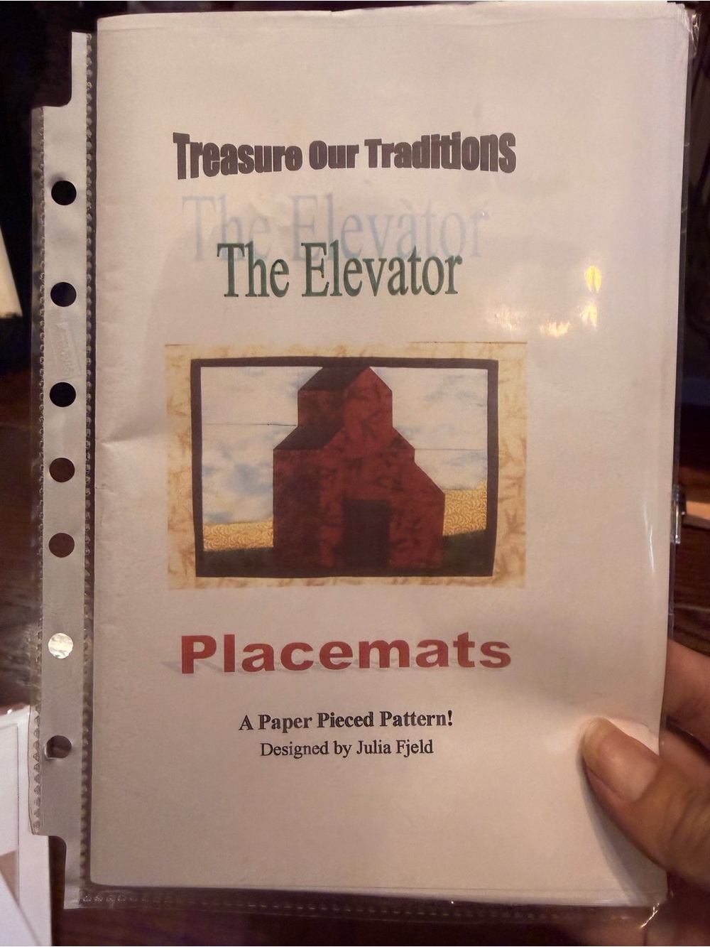 'The Elevator' Placemat Pattern